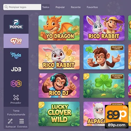 Tela do app 89p.com com entrada rápida no celular