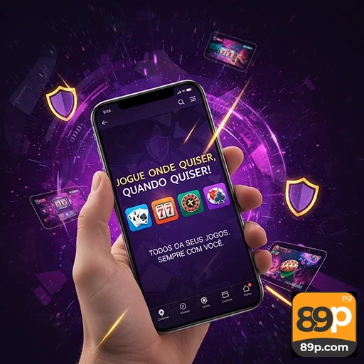 App 89p.com em glassmorphism com acesso seguro