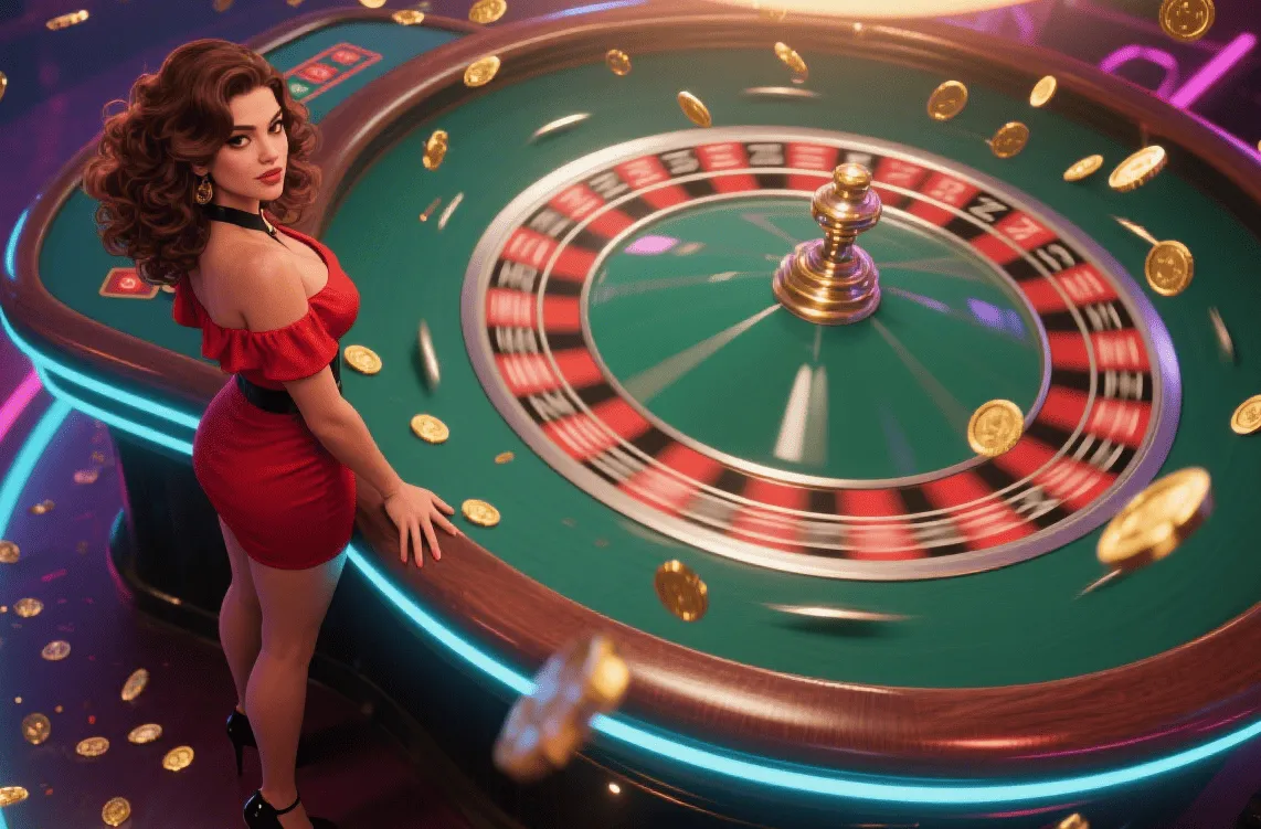 Roleta girando em jogada decisiva